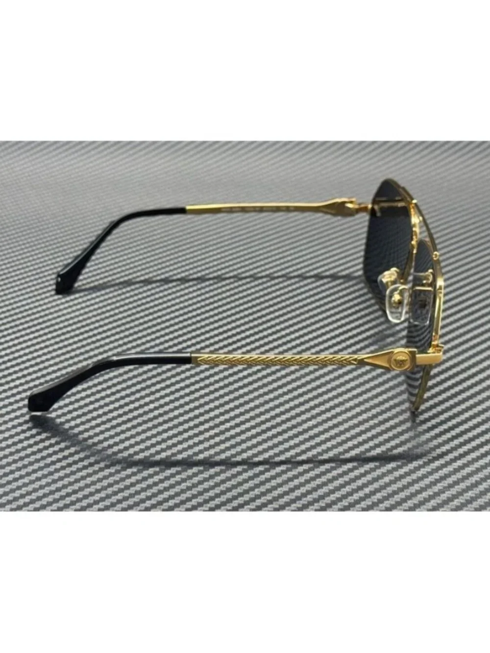 New Versace Men Gold Sunglasses 63-10-140
